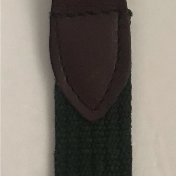 Double Ring Green Fabric Adjustable Fabric Belt Women Men Unisex Original Owner - Picture 3 of 12